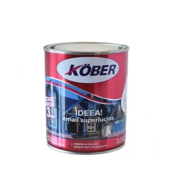 Vopsea alchidica Kober ideea Negru 0,75ml (12buc/bax)